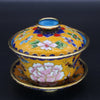 Chinese Cloisonné｜Tea Bowl with Lid (Gaiwan)