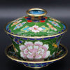 Chinese Cloisonné｜Tea Bowl with Lid (Gaiwan)