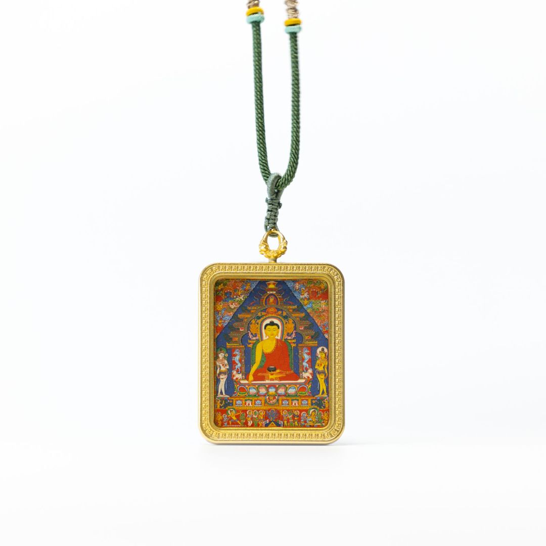 Thangka｜The Buddha Shakyamuni Pendant Necklace｜Replica Printmaking